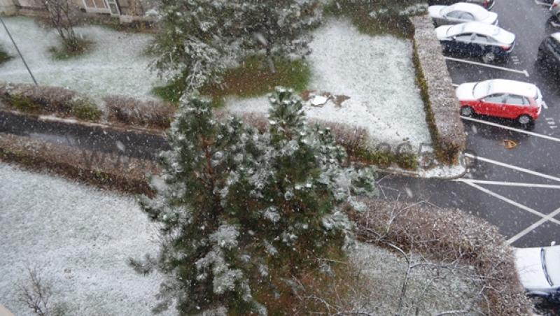 Ninge ca-n povești la Brașov! Imagini superbe surprinse cu prima zăpadă care s-a așternut în această dimineață