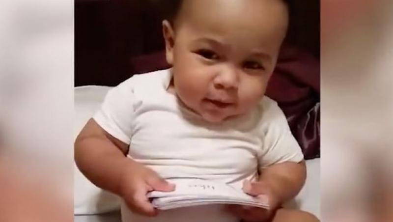 Copilul este extrem de isteț, deși are doar un an și șapte luni
