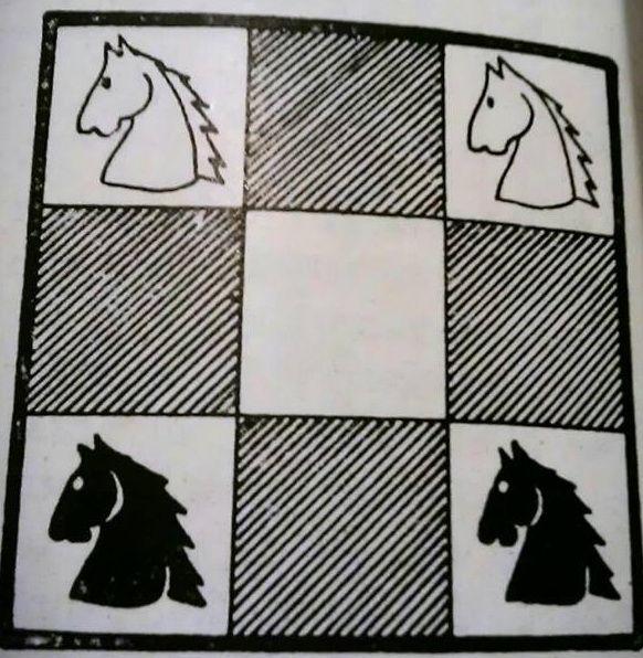 TEST care &icirc;ți pune mintea la contribuție! De c&acirc;te mutări este nevoie pentru a schimba caii &icirc;ntre ei?