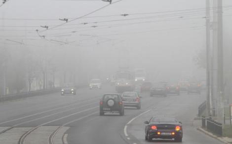 Avertizare emisă de meteorologi! COD GALBEN de ceaţă în mai multe zone din ţară