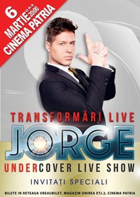 Jorge va susține un show inedit de transformări live la Cinema Patria, în data de 6 martie