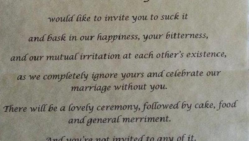Hahaaa! Cum să fii sigur că părinții nu-ți vor strica nunta. 
