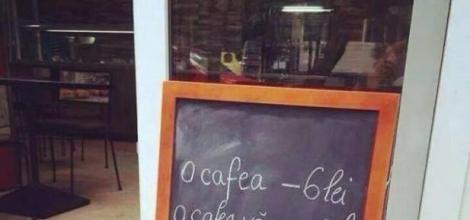 Mesajul genial dintr-o cafenea din Braşov! Imaginea a devenit virală şi a fost răspândită în toată ţara!