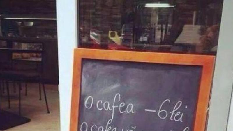 Mesajul genial dintr-o cafenea din Braşov! Imaginea a devenit virală şi a fost răspândită în toată ţara!
