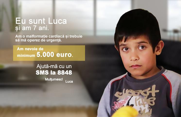 VREAU SĂ AJUT &ndash; Luca vrea să-i fie vindecată inimioara obosită