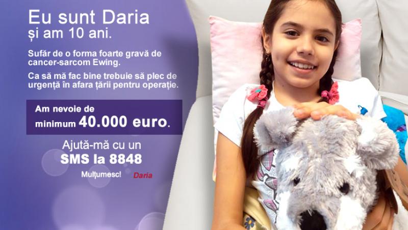 VREAU SĂ AJUT - Daria are nevoie de viață, NOI o putem ajuta!