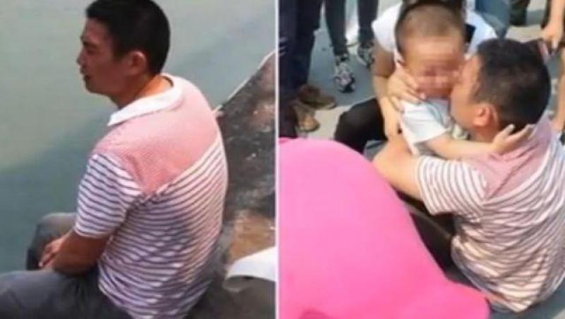 Scenă dramatică! Un băieţel de doi ani îşi convinge tatăl să nu se arunce de pe pod (VIDEO)