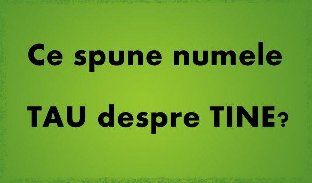 Spune-mi cum te numeşti ca să &icirc;ţi zic cine eşti! Ce spune despre tine NUMELE TĂU