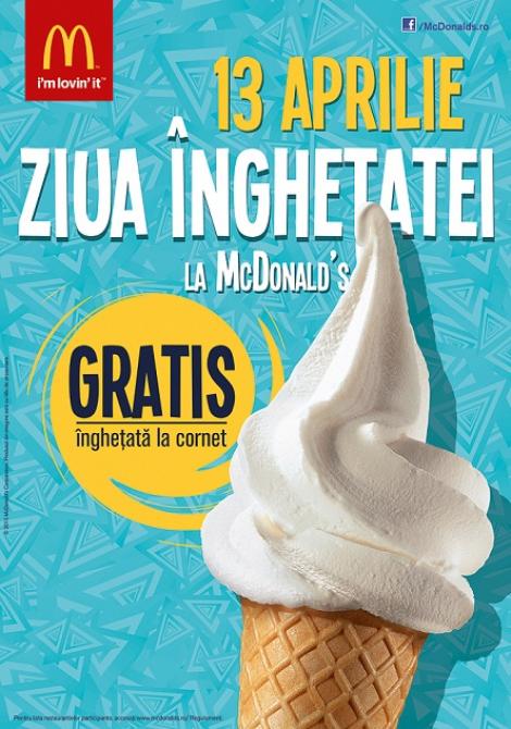 Vara începe cu Ziua Înghețatei la McDonald’s