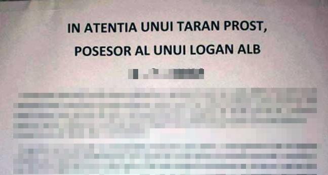 Mesajul unui LOCATAR furios face senzaţie pe INTERNET! "În atenţia unui ţăran prost"! Ce l-a putut scoate din sărite