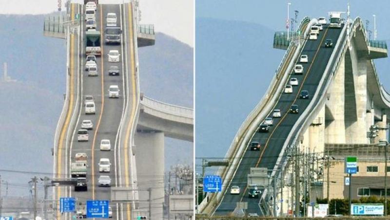 „Numai șoferii curajoși trec pe AICI” Podul acesta este o adevărată PROVOCARE pentru toți! (VIDEO)