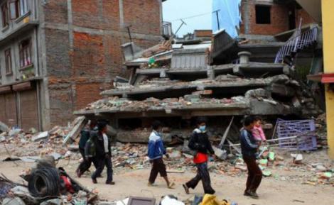 CUTREMUR MAJOR în Nepal: Seismul a avut magnitudinea de 7,1