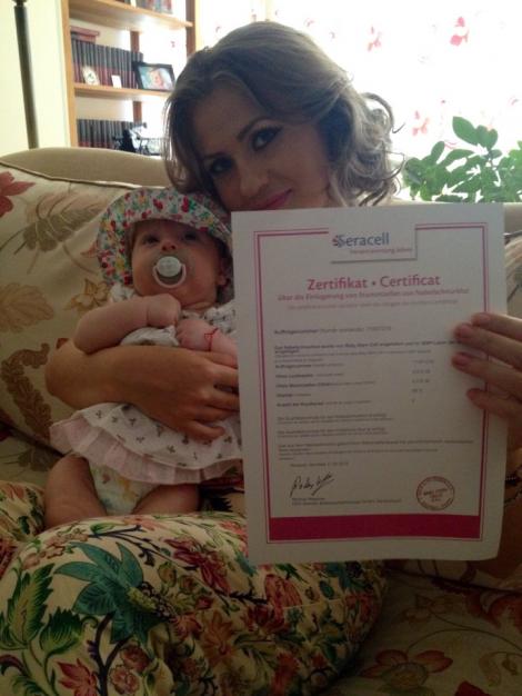 Are patru luni și e o adevărată prințesa! Ultima fotografie a Carlei Maria, fiica Mirelei Boureanu Vaida, i-a încântat pe fani