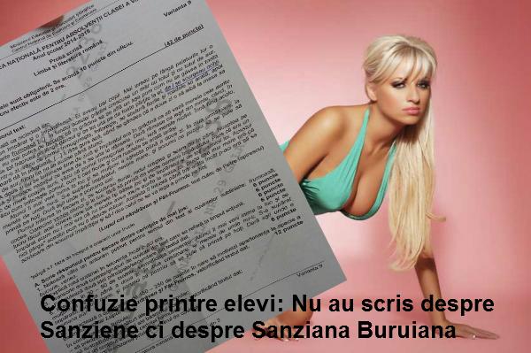 Perle la Evaluarea Națională 2015: Elevii au scris despre Sânziana Buruiană