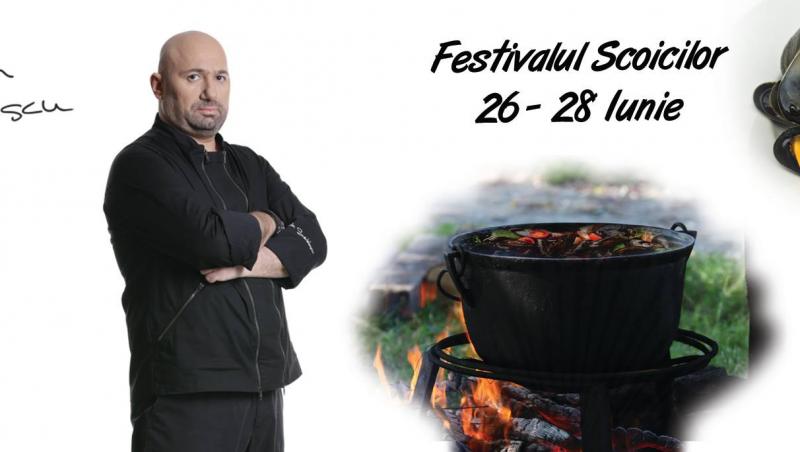 Chef Cătălin Scărlătescu la Festivalul Scoicilor