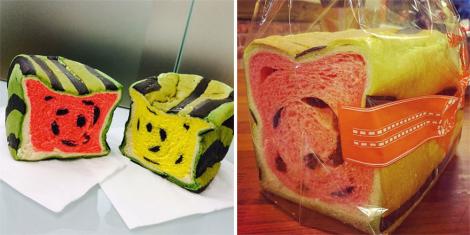 Ai avea curaj să mănânci așa ceva? Un taiwanez a inventat pâinea în formă de pepene verde, cea mai tare delicatesă…pentru copii