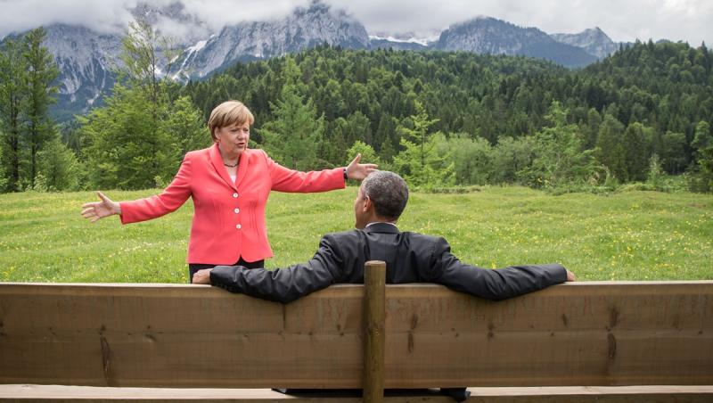 Galerie FOTO: Imagini de senzație surprinse cu Obama, Merkel, Cameron și Hollande la Summitul G7