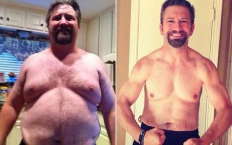 Transformarea surprinzătoare a unui tată de 41 de ani! A slăbit 53 de kilograme ca să se poată juca împreună cu copiii săi!
