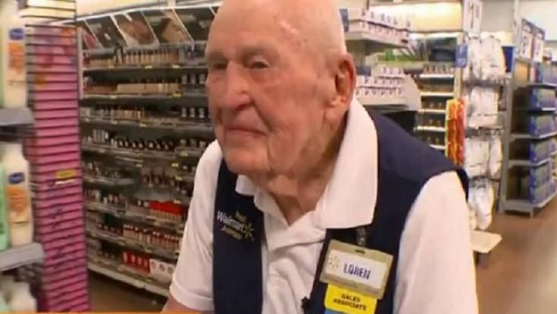 Loren Wade, cel mai bătrân angajat din lume! A sărbătorit 103 ani la serviciu, prin muncă!!!