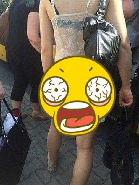 FOTO: Oh, nuuu! Apariţie de coşmar pentru o domnişoară! A vrut "sexy", dar i-a ieşit penibil