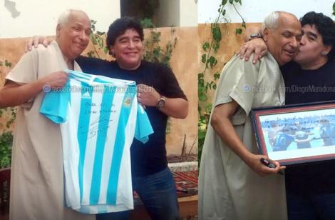 FOTO! Revedere de senzație! Maradona, față în față cu arbitrul care i-a validat golul cu mâna la Mondialul din 1986!