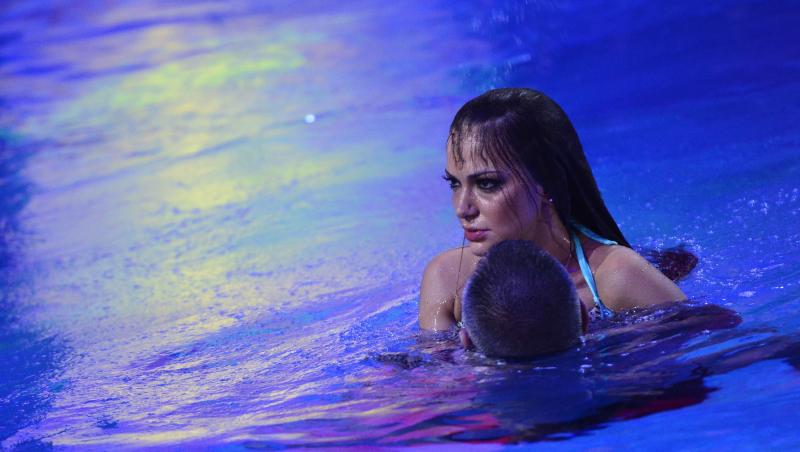 Andreea Antonescu, pe punctul de a se îneca la antrenamentele pentru “Splash! Vedete la apă”