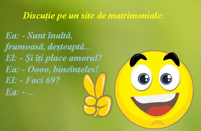 Bancul zilei! Discuție pe un site de matrimoniale! Ea: Sunt înaltă, frumoasă, deșteaptă...