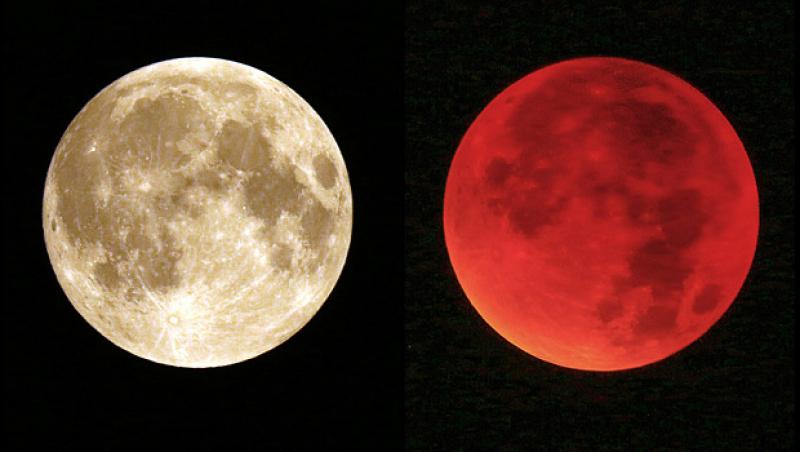 FOTO & VIDEO: Eclipsă totală de lună şi Super Lună, în aceeaşi noapte! Cum s-a văzut fenomenele astronomice! Pur şi simplu a fost spectacol pe cer