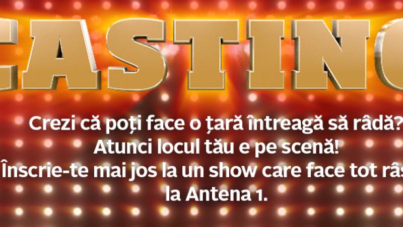 Antena 1 caută cel mai amuzant român! Ești plin de glume? Te așteptăm la casting!