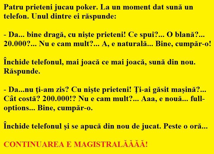 Bancul zilei: Momentul în care soțul nu-i poate refuza absolut nimic soției...