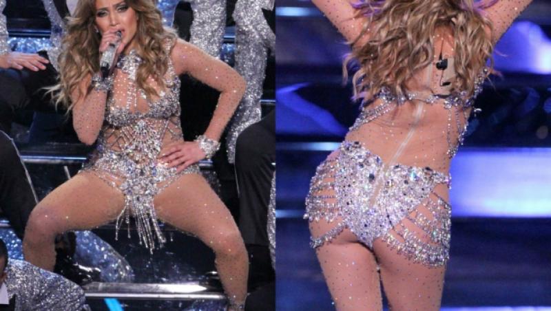 Publicul, în extaz! Jennifer Lopez a rămas în fundul gol, la propriu, după ce i s-au crăpat pantalonii. Momentul jenant a ajuns pe net!