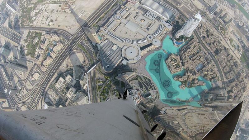 Priveliştea pe care o au cei care păşesc în Burj Khalifa