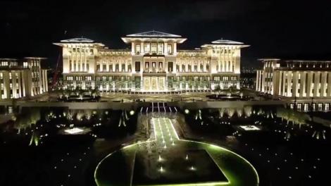 Preşedintele Turcie trăiește într-un lux absolut! Cum arată Palatul Alb al lui Recep Tayyip Erdogan. Are 1000 de camere, fiecare păzită de câte un poliţist.