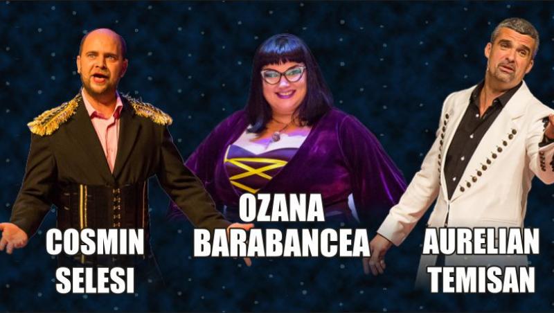 Ozana Barabancea, Cosmin Seleși și Aurelian Temișan, în turneu prin țară cu “Un altfel de Cabaret”