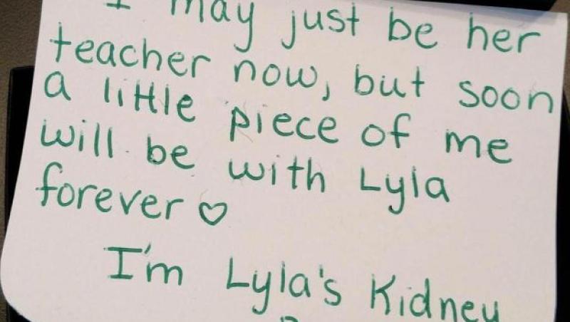 Tu ai puterea să nu plângi? O educatoare și-a donat un rinichi pentru a-i salva viața unei eleve: „O mică parte din mine va fi cu fetița pentru totdeauna!”