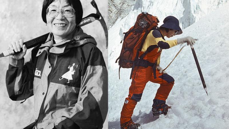 Junko Tabei, prima femeie care a cucerit Everestul. Și-a lăsat acasă copilul în vârstă de trei ani și a sfidat preconcepțiile societății de la acea vreme. A doborât numeroase recorduri, însă cancerul a fost de neînvins