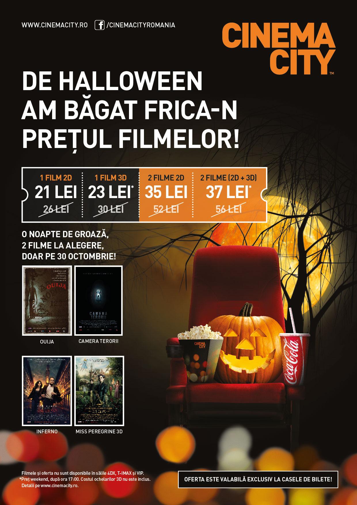De Halloween se colindă cinematografele! Spirite malefice și acţiune la superlativ