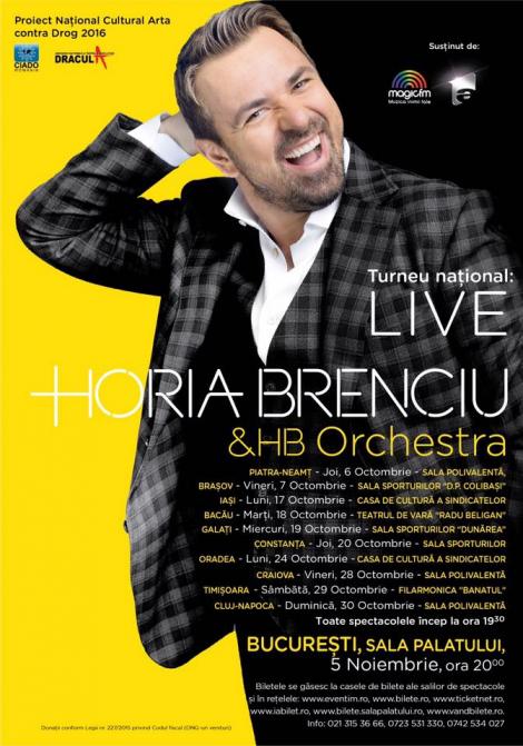 Strigător la cer! Concertul lui Horia Brenciu de la Cluj Napoca, sabotat de către persoane răuvoitoare!
