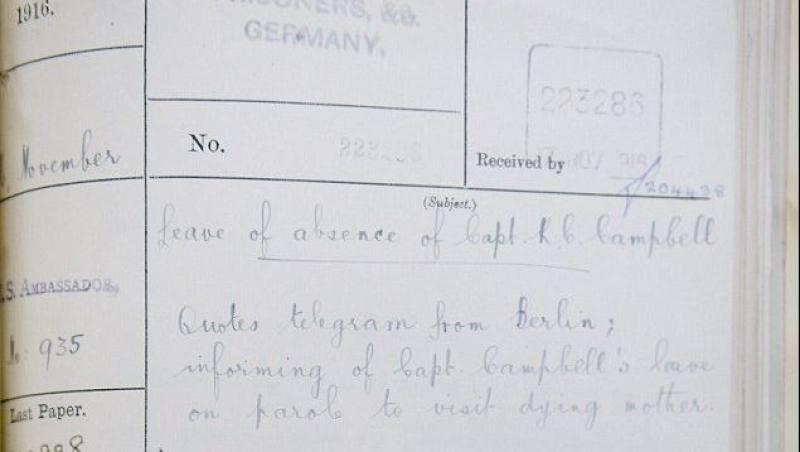Un ofițer britanic a cerut eliberarea dintr-un lagăr german de prizonieri. ”Am mama pe moarte”. ”Te lăsam, dar te întorci!” Și s-a întors!!!