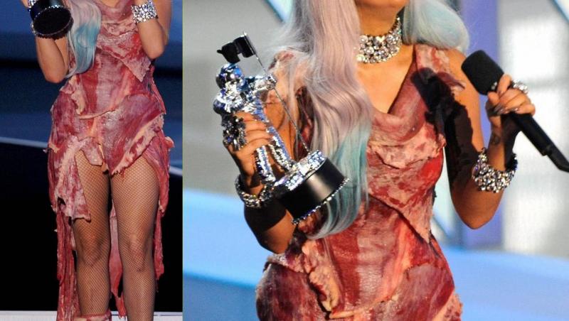 Îți mai amintești rochia din carne pe care a purtat-o Lady Gaga? Uite cum arată acum, după 6 ani. Nu e nicio glumă!
