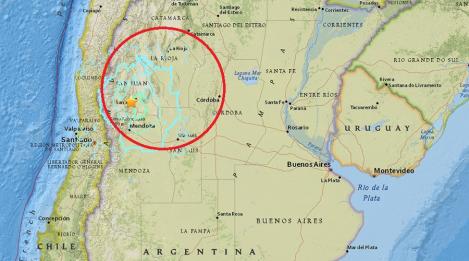 Cutremur de 6,4 grade Richter în Argentina! Nu se cunosc informații despre victime sau pagube