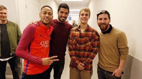 Galerie FOTO! Justin Bierber se retrage din muzică?! Fanii artistului: ”Ce cauți lângă de Messi și Neymar?”
