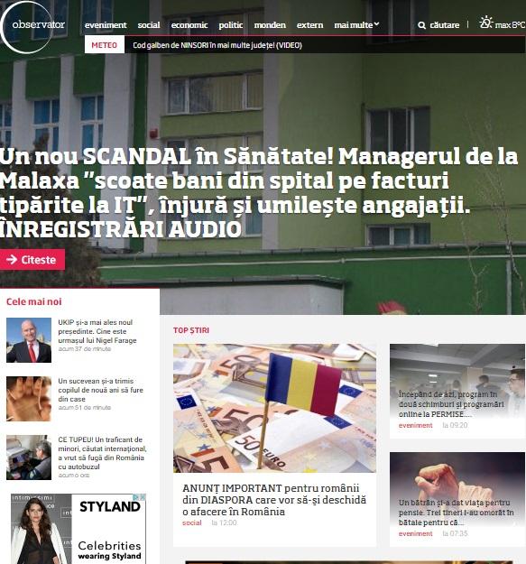 Din 28 noiembrie, sub sloganul &bdquo;Vezi ce trăiești&rdquo;! Digital Antena Group relansează site-ul observator.tv