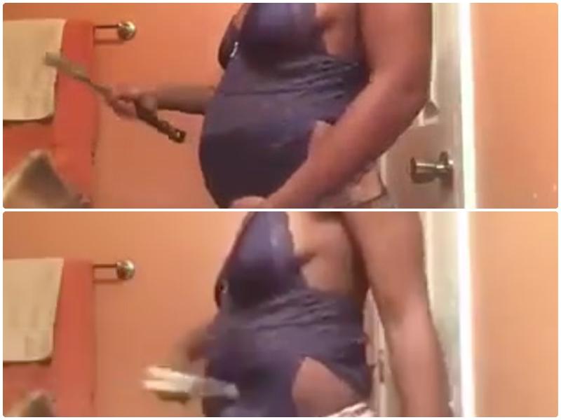 ATENȚIE, IMAGINI ȘOCANTE! Gestul unei femei &icirc;nsărcinate a &icirc;ngrozit internetul. Se lovește &icirc;n burtă cu ciocanul, pentru a-și ucide pruncul nenăscut