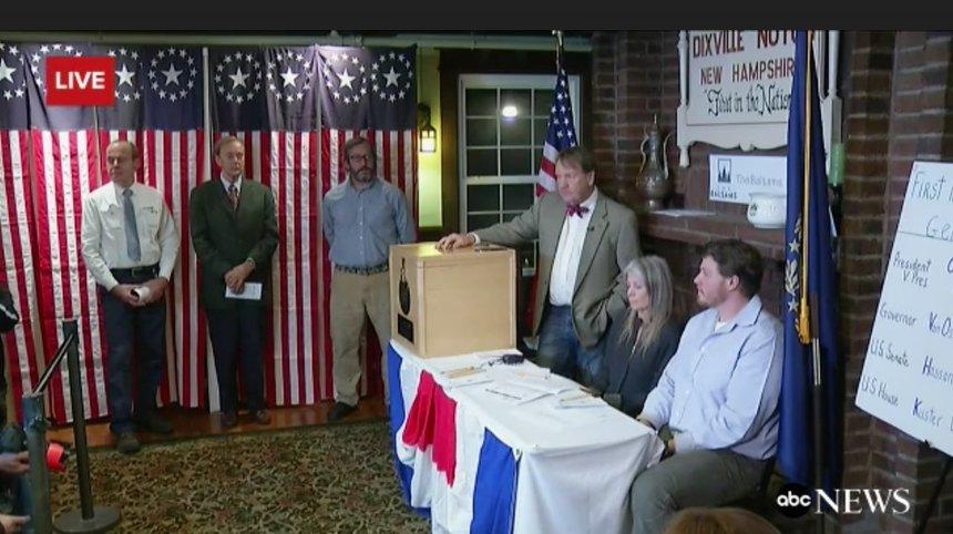 ALEGERI SUA. Hillary Clinton a c&acirc;ştigat alegerile &icirc;n prima localitate care a votat &icirc;n SUA