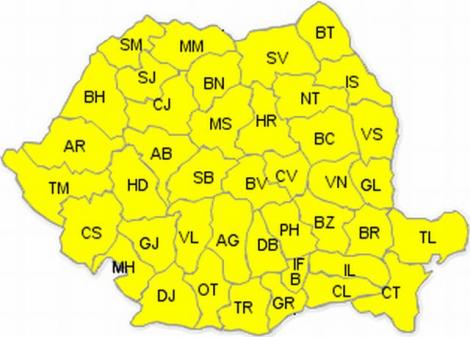 Fenomene meteo ciudate. Cod galben de vânt în mai multe localități din România!