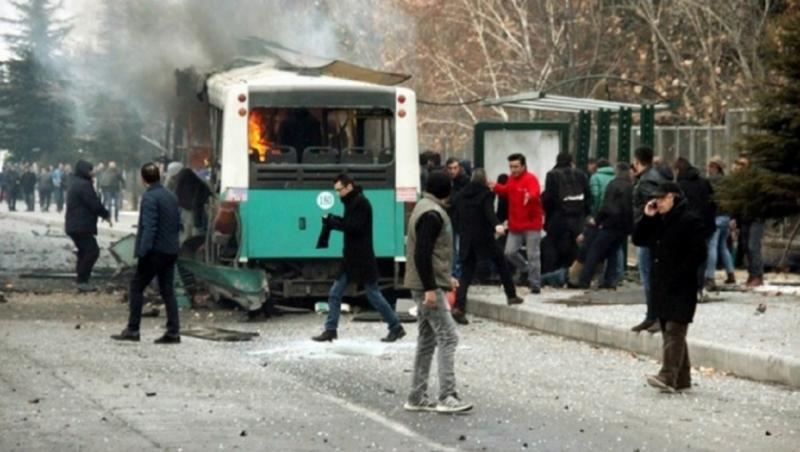 UPDATE! ATAC în centrul Turciei! 13 morți și 48 de răniți, după ce o mașină capcană a  explodat lângă o universitate. Primele imagini, cutremurătoare