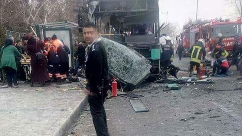 UPDATE! ATAC în centrul Turciei! 13 morți și 48 de răniți, după ce o mașină capcană a  explodat lângă o universitate. Primele imagini, cutremurătoare