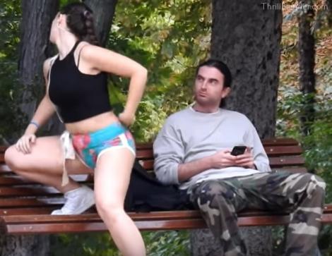 VIDEO: Cel mai tare experiment social! Cum reacționează bărbații și femeile când o tipă SEXY dansează provocator în fața lor