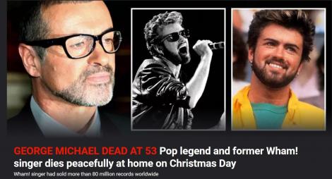 Faimosul cântăreț George Michael a murit! Avea 53 de ani!